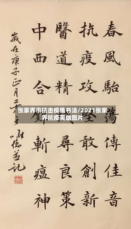 张家界市抗击疫情书法/2021张家界抗疫英雄图片-第2张图片