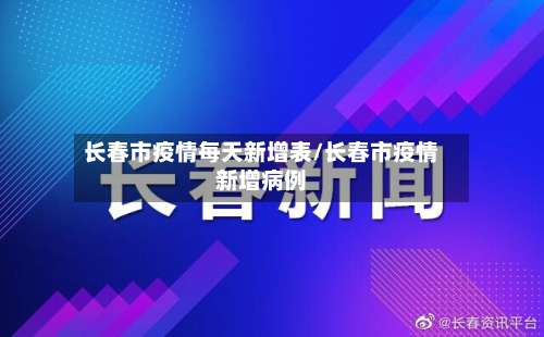 长春市疫情每天新增表/长春市疫情新增病例-第3张图片