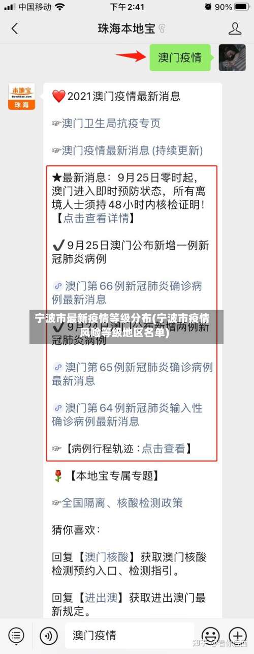 宁波市最新疫情等级分布(宁波市疫情风险等级地区名单)-第1张图片