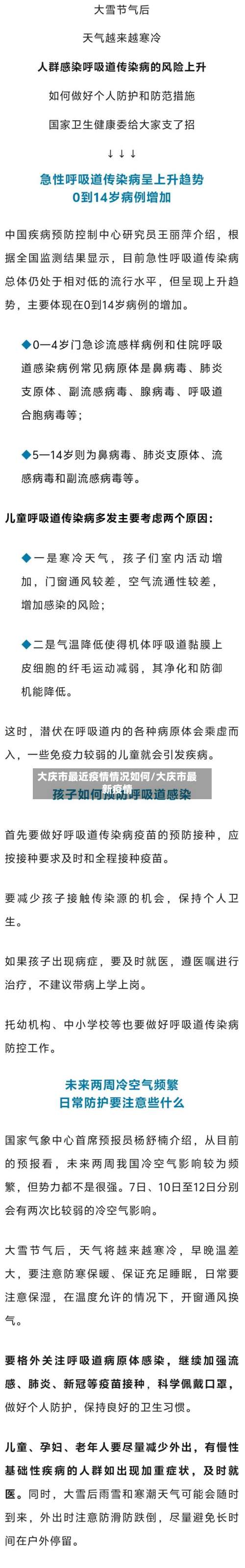 大庆市最近疫情情况如何/大庆市最新疫情-第1张图片
