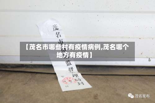 【茂名市哪些村有疫情病例,茂名哪个地方有疫情】-第1张图片