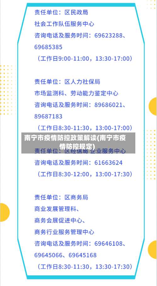 南宁市疫情防控政策解读(南宁市疫情防控规定)-第2张图片
