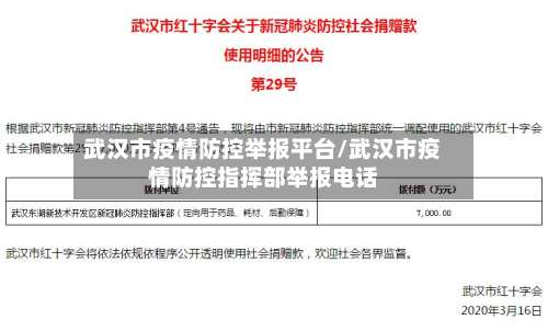 武汉市疫情防控举报平台/武汉市疫情防控指挥部举报电话-第1张图片