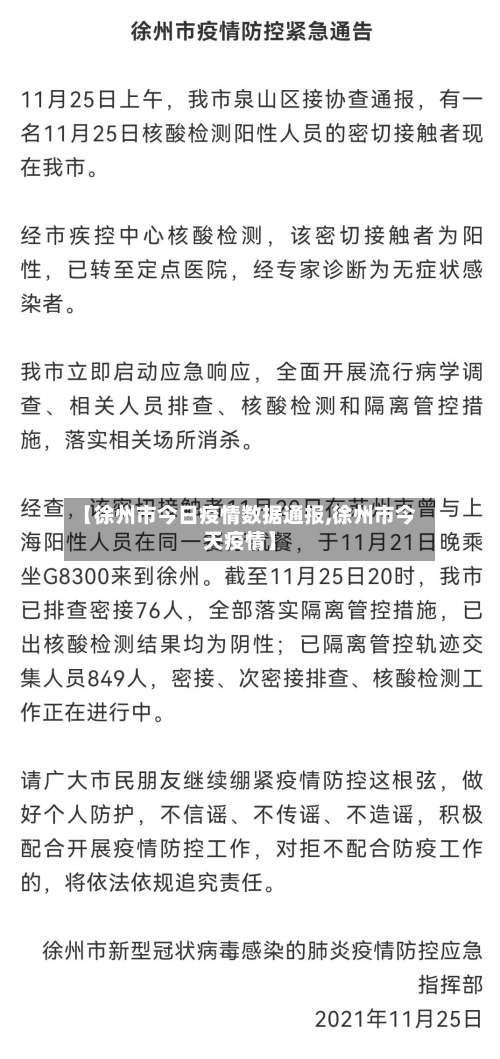 【徐州市今日疫情数据通报,徐州市今天疫情】-第1张图片