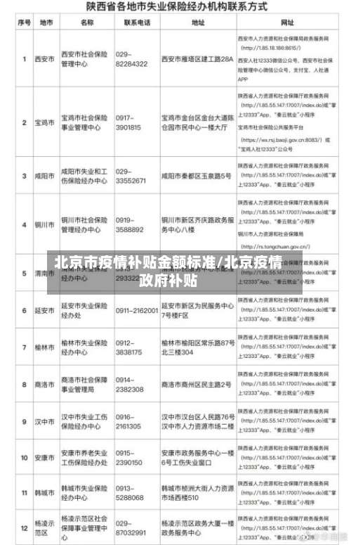 北京市疫情补贴金额标准/北京疫情政府补贴-第2张图片