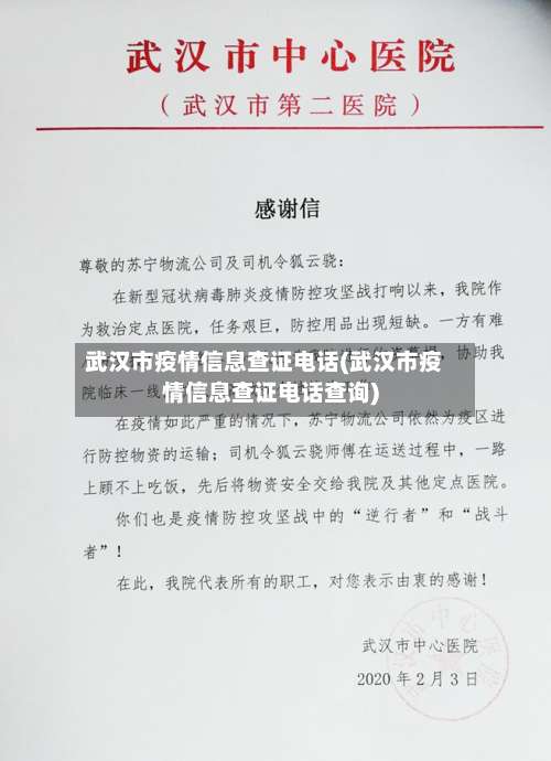 武汉市疫情信息查证电话(武汉市疫情信息查证电话查询)-第1张图片
