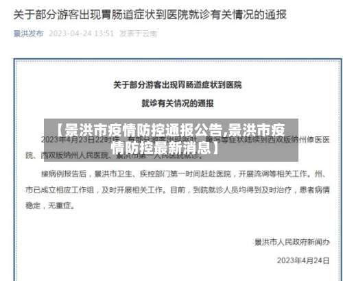 【景洪市疫情防控通报公告,景洪市疫情防控最新消息】-第1张图片