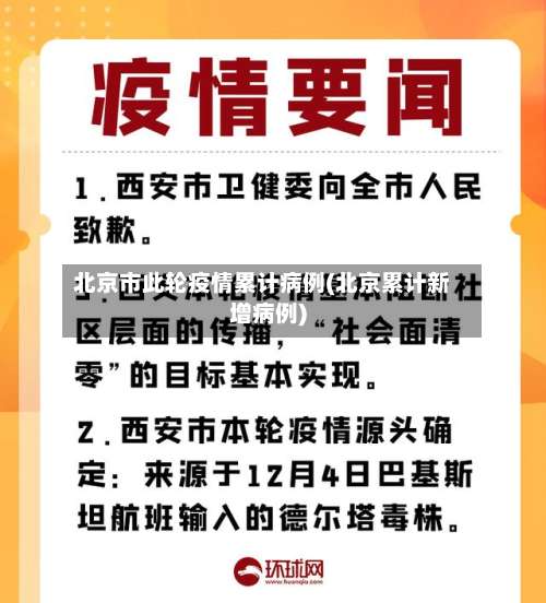 北京市此轮疫情累计病例(北京累计新增病例)-第1张图片
